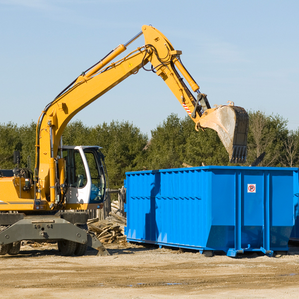 can i choose the location where the residential dumpster will be placed in Bay Lake